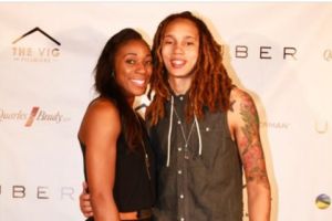 Brittney Griner (right) with her fiancée, Glory Johnson. (Photo: Brittney Griner/Instagram)